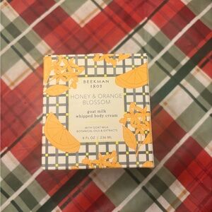 NEW Beekman 1802 Honey & Orange Blossom Goat Milk Whipped Body Cream 8oz